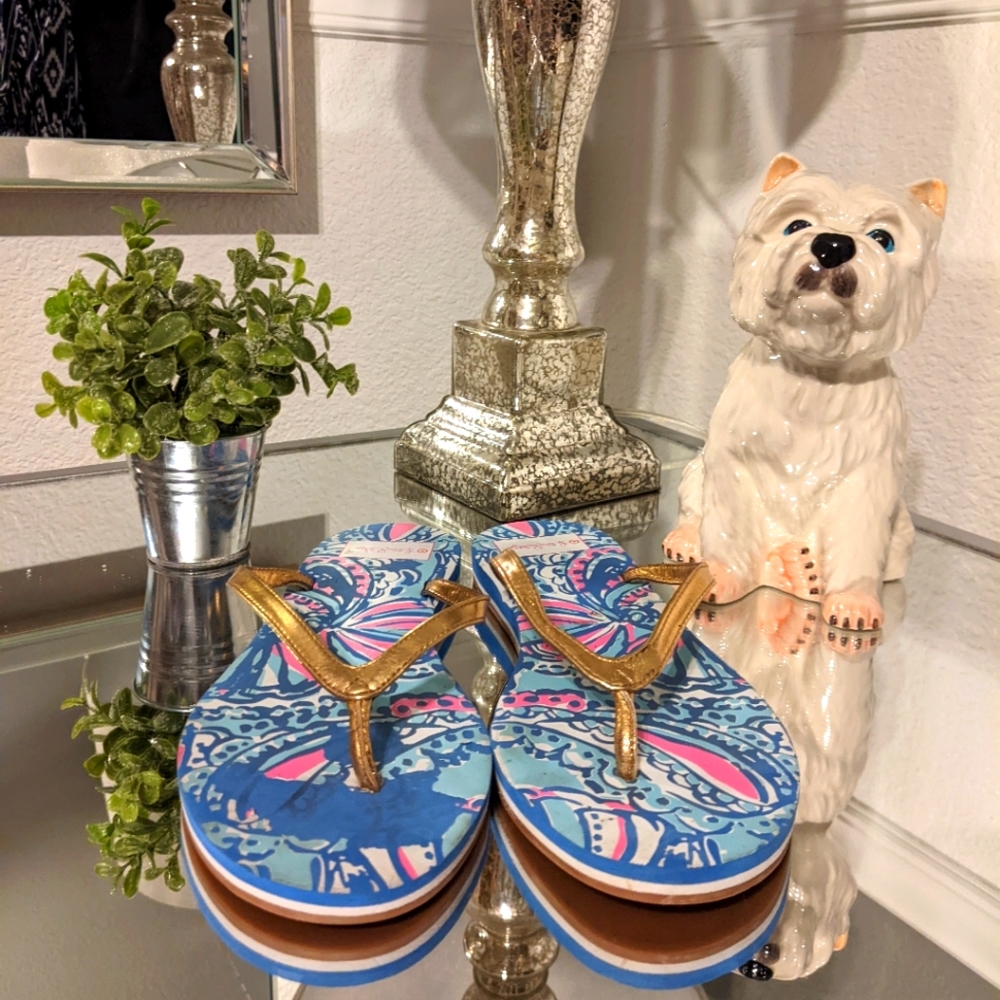 Lilly Pulitzer for Target flip flops size 8.5